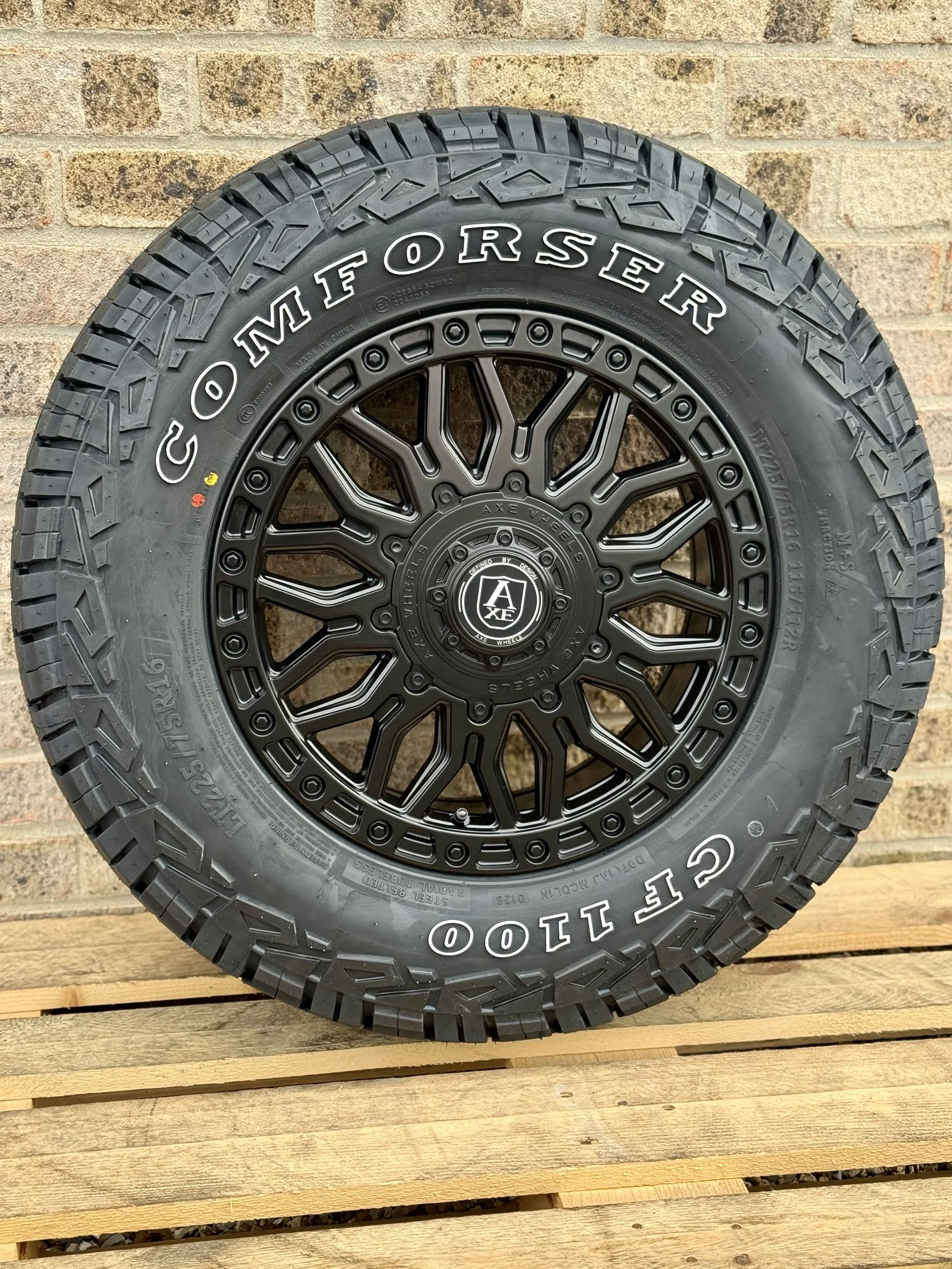 16" Fiat Ducato Peugeot Boxer Citroen Relay AXE EX39 Alloy Wheels and All Terrain Tyres - Image 2