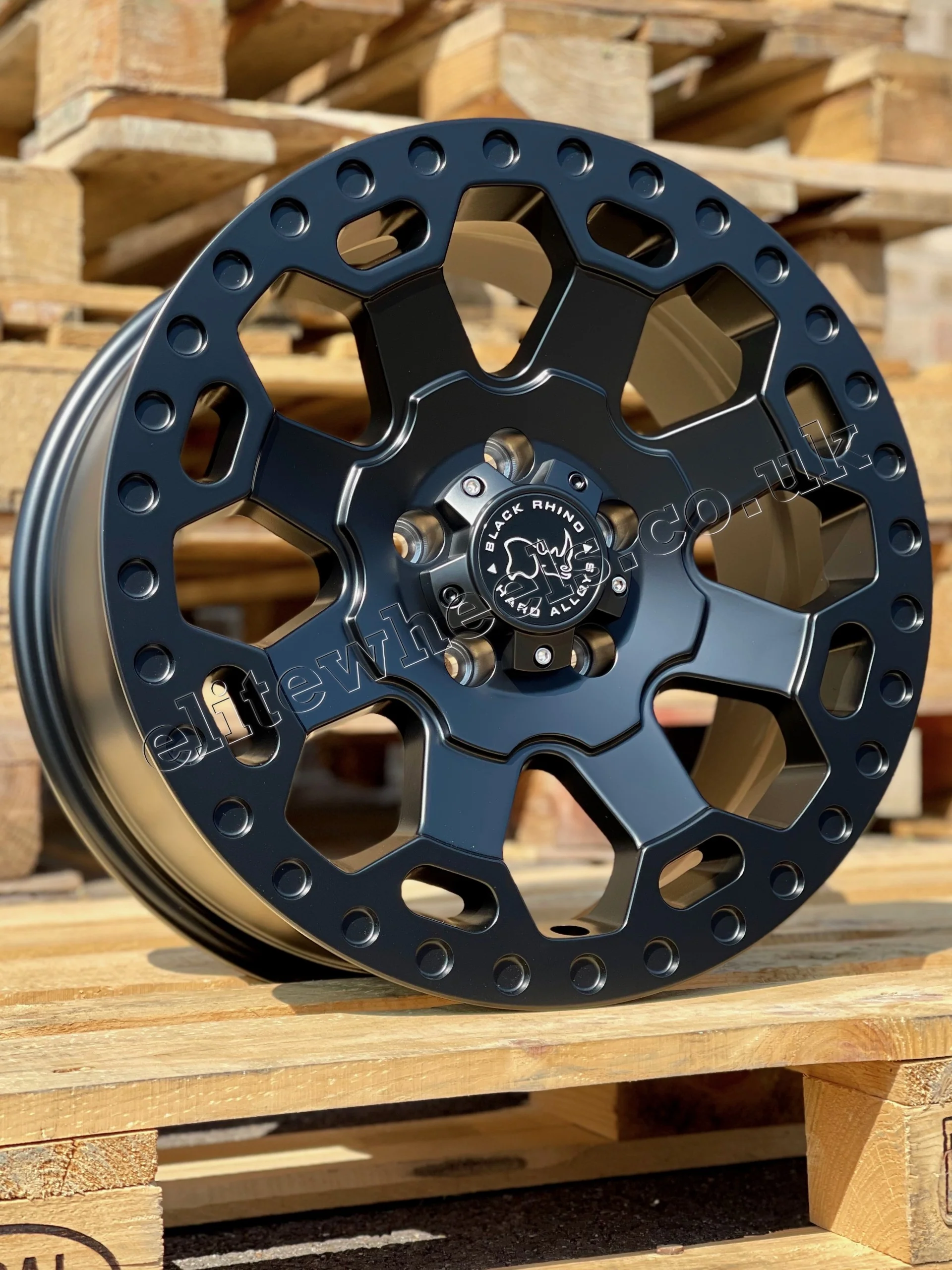 17" Volkswagen Crafter MAN TGE Black Rhino Warlord Midnight Black Alloy Wheels