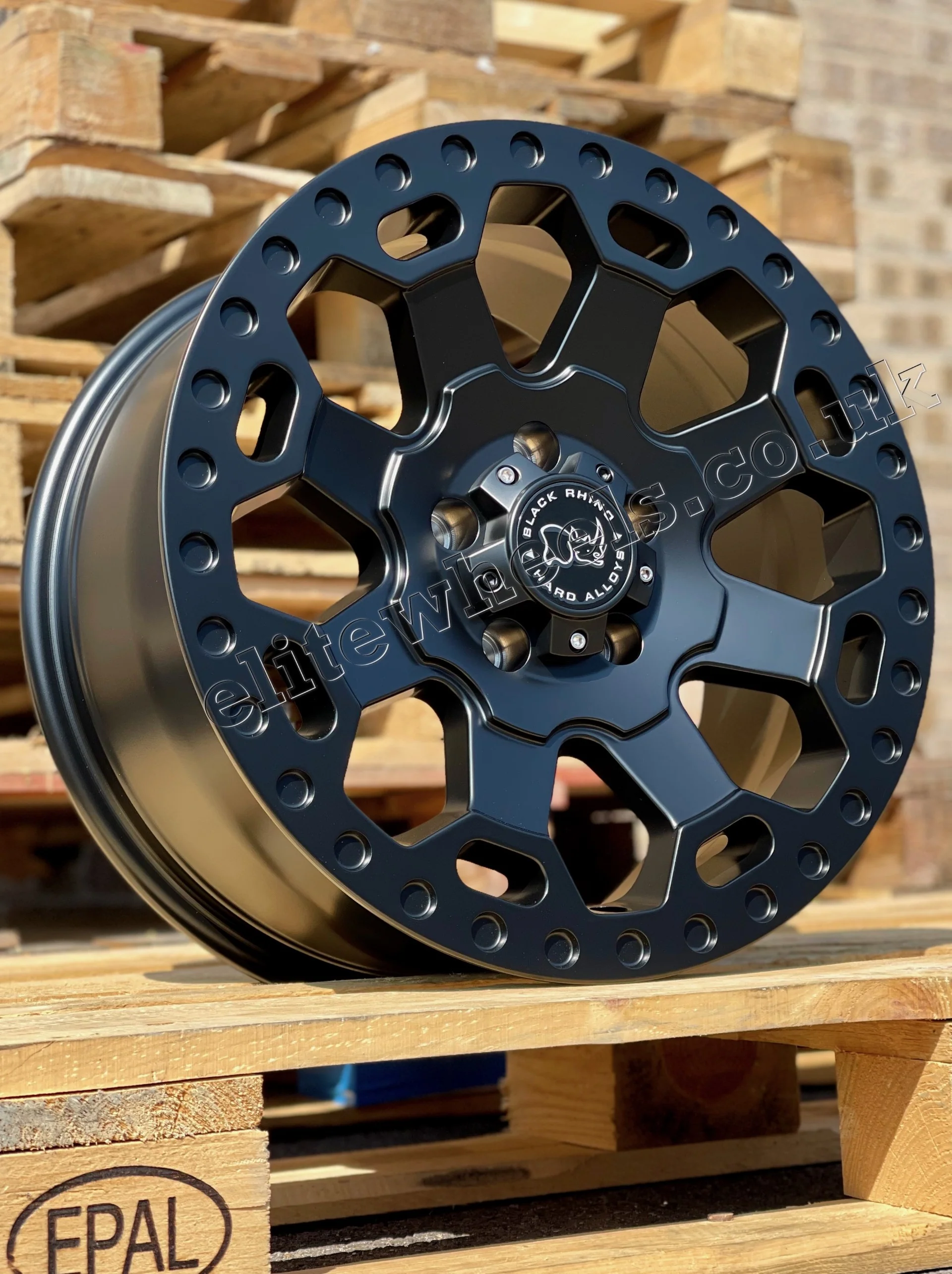 17" Volkswagen Crafter MAN TGE Black Rhino Warlord Midnight Black Alloy Wheels - Image 2