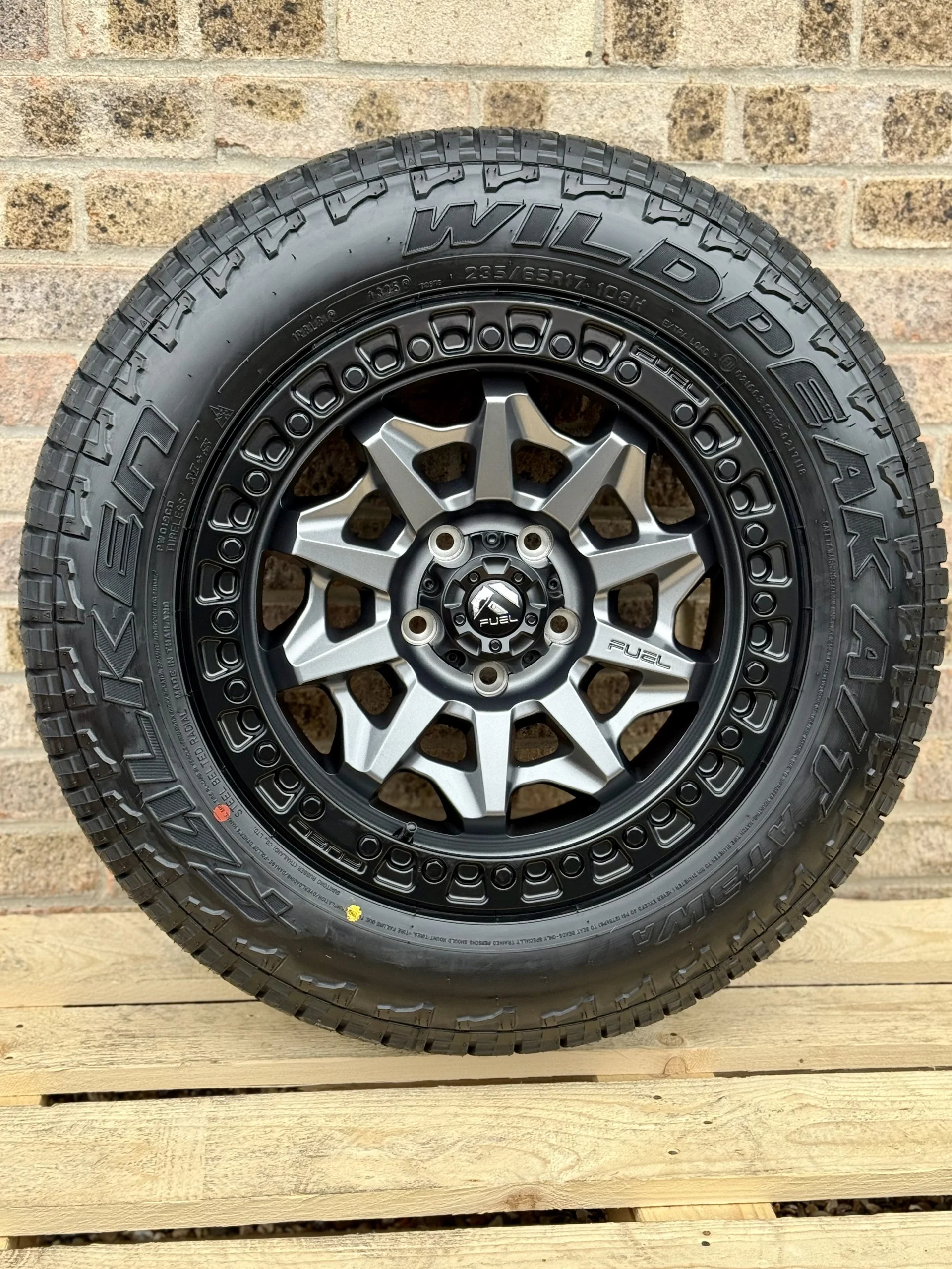 17" Volkswagen Transporter Fuel Covert Matt Grey Alloy Wheels and Tyres - Image 2