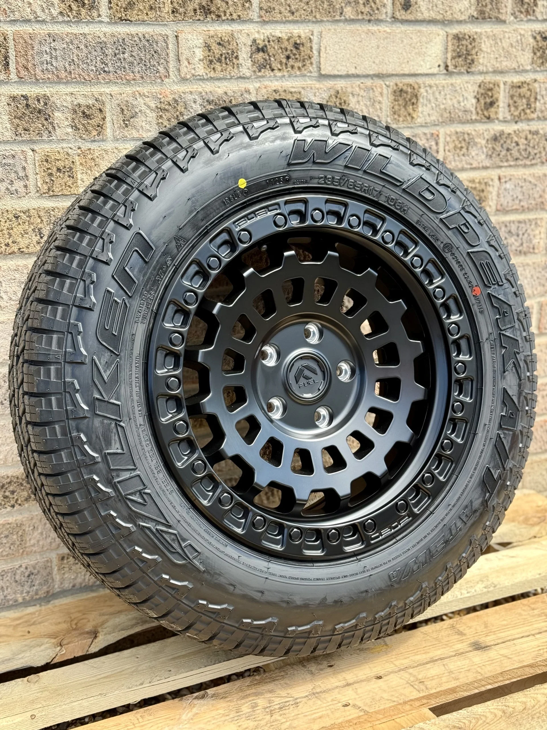 17" Volkswagen Transporter Fuel Zephyr Matt Black Alloy Wheels and Tyres
