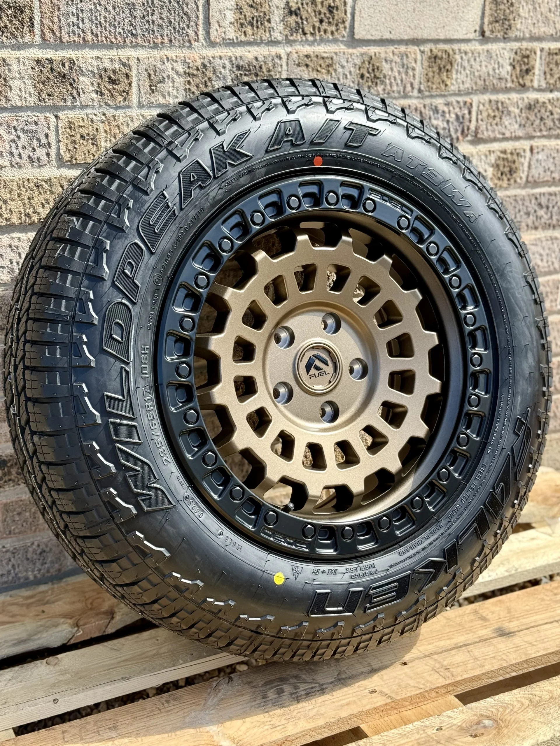 17" Volkswagen Transporter Fuel Zephyr Matt Bronze Alloy Wheels and Tyres