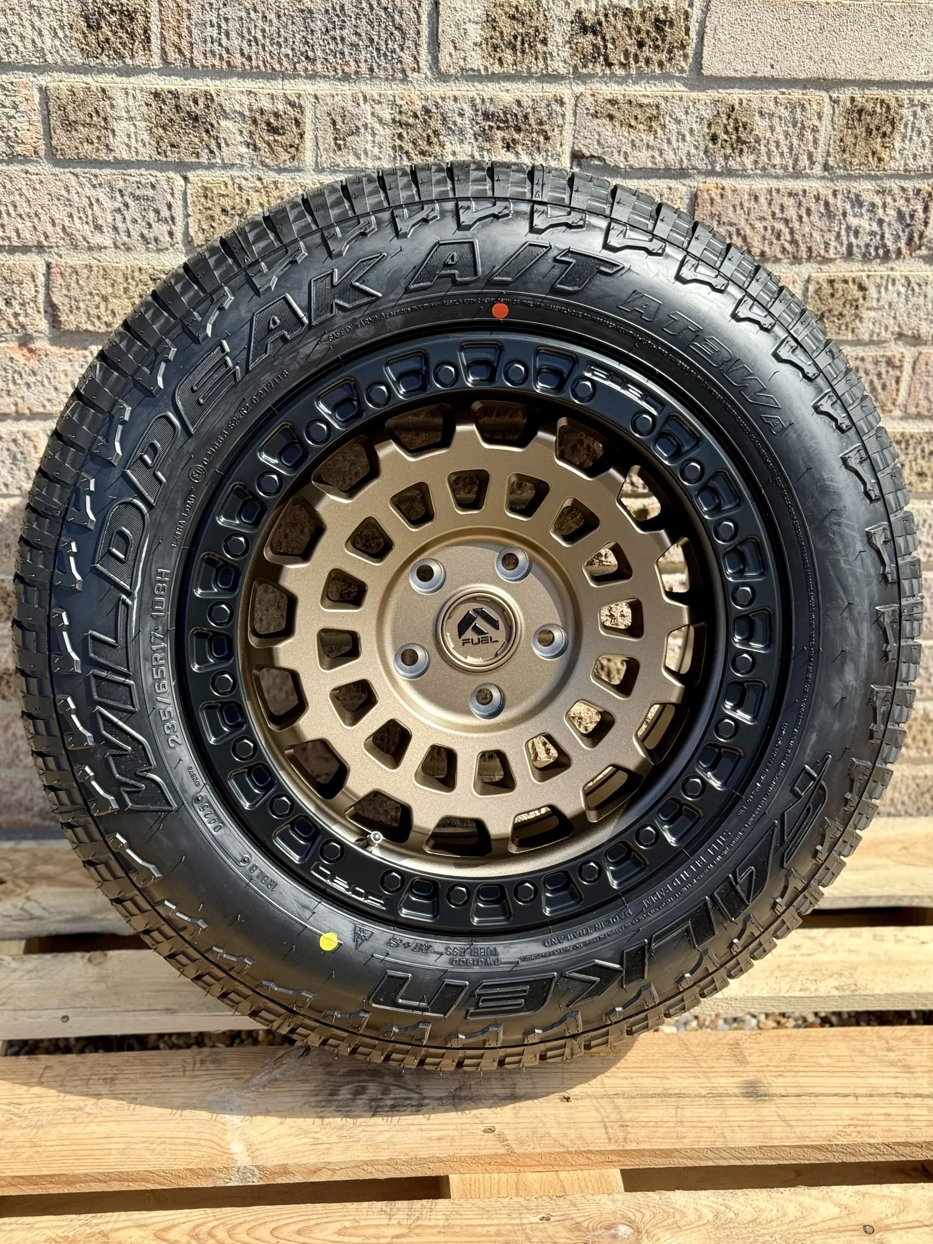 17" Volkswagen Transporter Fuel Zephyr Matt Bronze Alloy Wheels and Tyres - Image 2