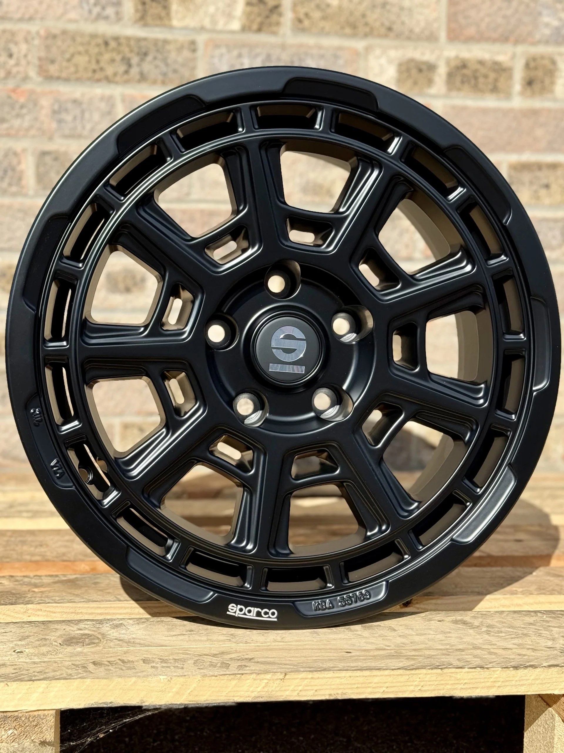 17" Volkswagen Transporter Sparco Sterrato Matt Black Alloy Wheels - Image 3