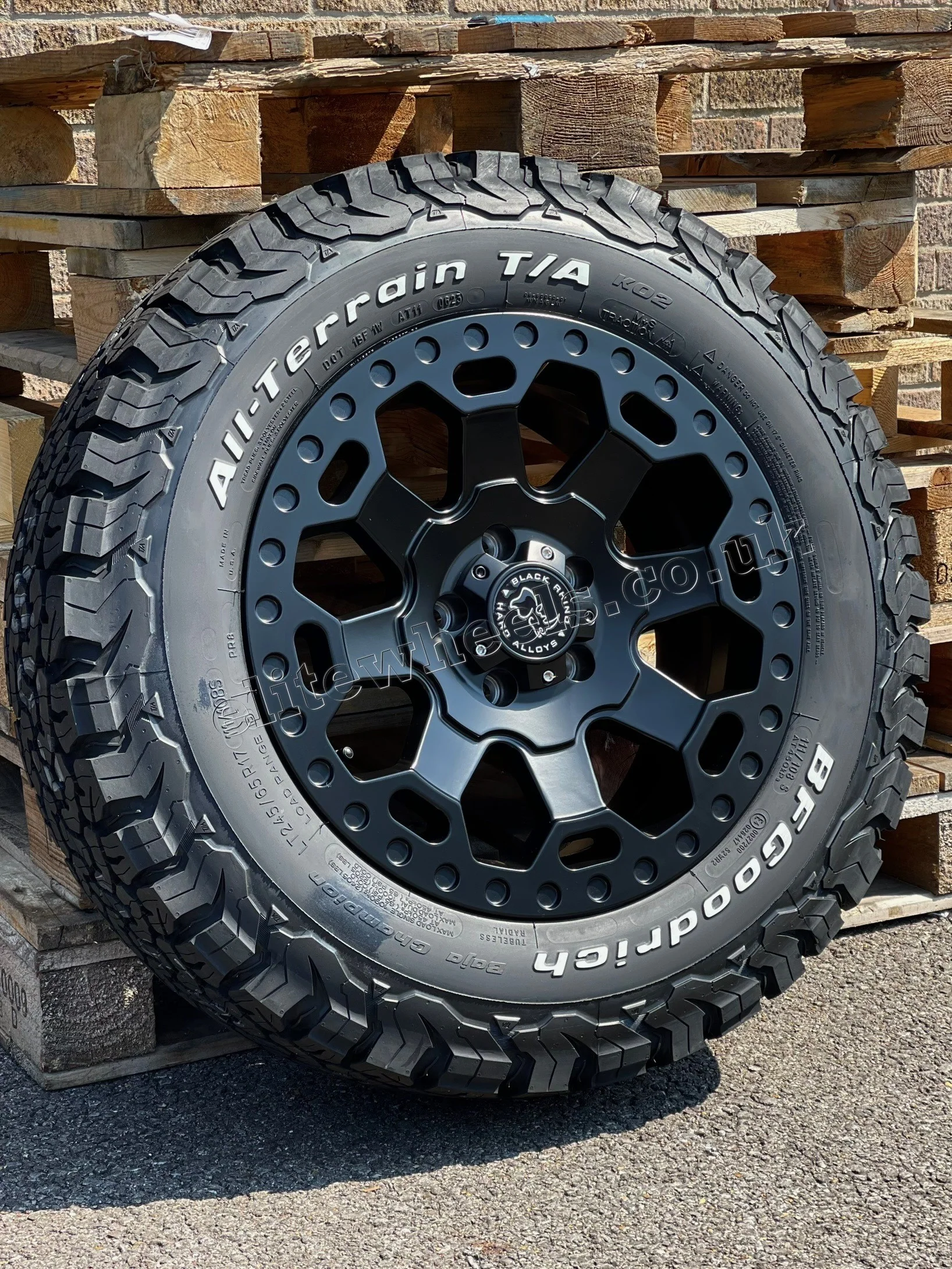 17" Volkswagen Transporter Black Rhino Warlord Midnight Black Alloy Wheel