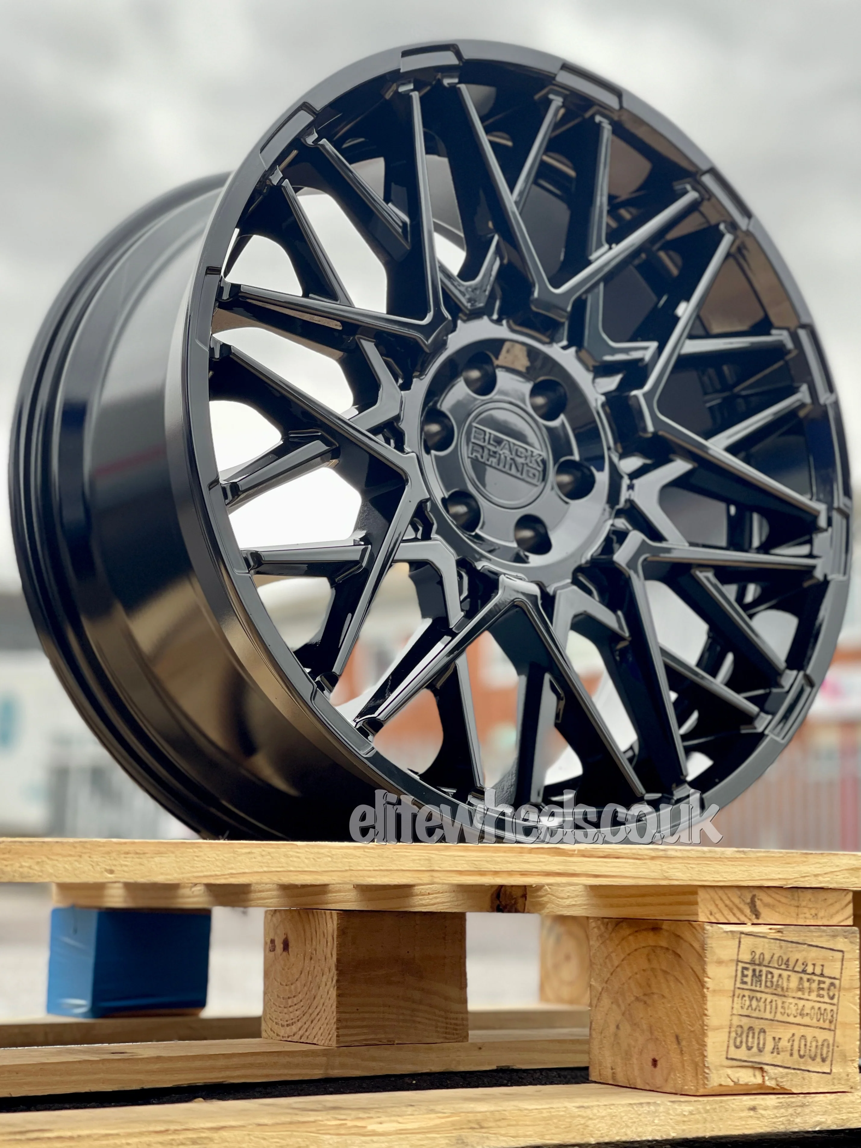 18" Toyota Hilux Black Rhino Morocco Gloss Black Alloy Wheel - Image 3