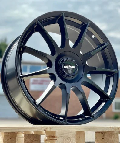 18" Volkswagen Golf Rotiform DTM Matt Black Alloy Wheels