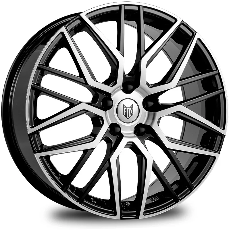 2 x FOX BMA BLACK POLISH & 2 x 225/35ZR20 FALKEN FK520 90Y XL + 2 x FOX BMA BLACK POLISH & 2 x 255/30ZR20 FALKEN FK520 92Y XL