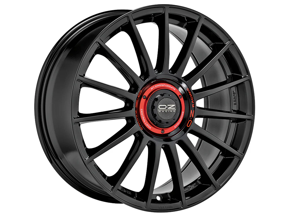 2 x OZ Racing SUPERTURISMO EVOLUZIONE GLOSS BLACK + RED LETTERING & 2 x 235/40R18 MICH PS2 95Y XL N4 + 2 x OZ Racing SUPERTURISMO EVOLUZIONE GLOSS BLACK + RED LETTERING & 2 x 235/35R19 MICH SPTCUP2 NO 91Y XL - Image 3