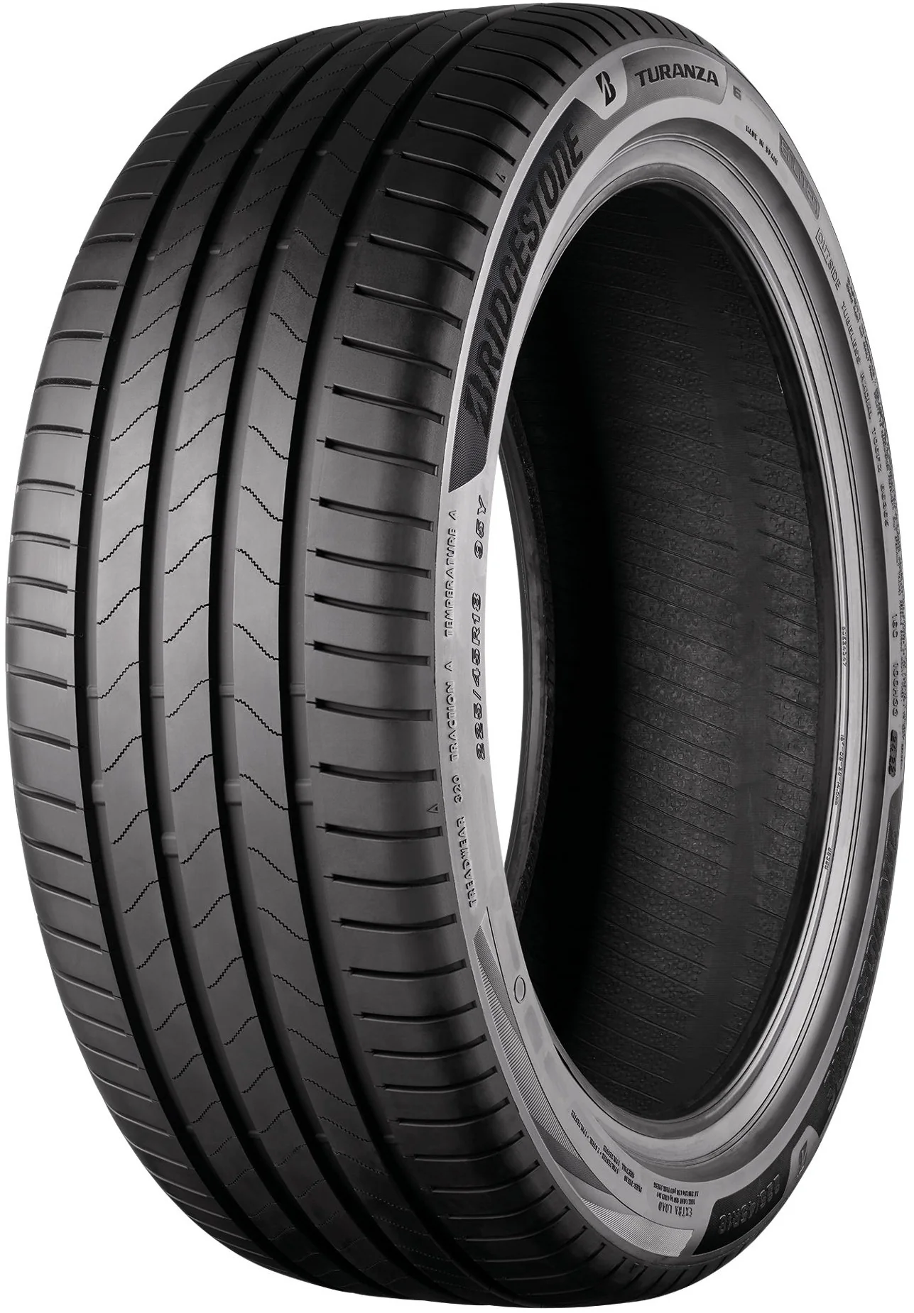 2 x ROMAC VORTEX GLOSS BLACK & 2 x 225/40R19 93Y XL BRIDGESTONE TURANZA 6 ENLITEN * + 2 x ROMAC VORTEX GLOSS BLACK & 2 x 255/35R19 96Y XL BRIDGESTONE TURANZA 6 ENLITEN - Image 2
