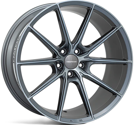 2 x Veemann V-FS48 Graphite Smoke Machined & 2 x 245/35ZR19 (93Y) XL CONTINENTAL FR CONTISPORTCONTACT 7 + 2 x Veemann V-FS48 Graphite Smoke Machined & 2 x 275/30ZR19 (96Y) XL CONTINENTAL FR CONTISPORTCONTACT 7 - Image 3
