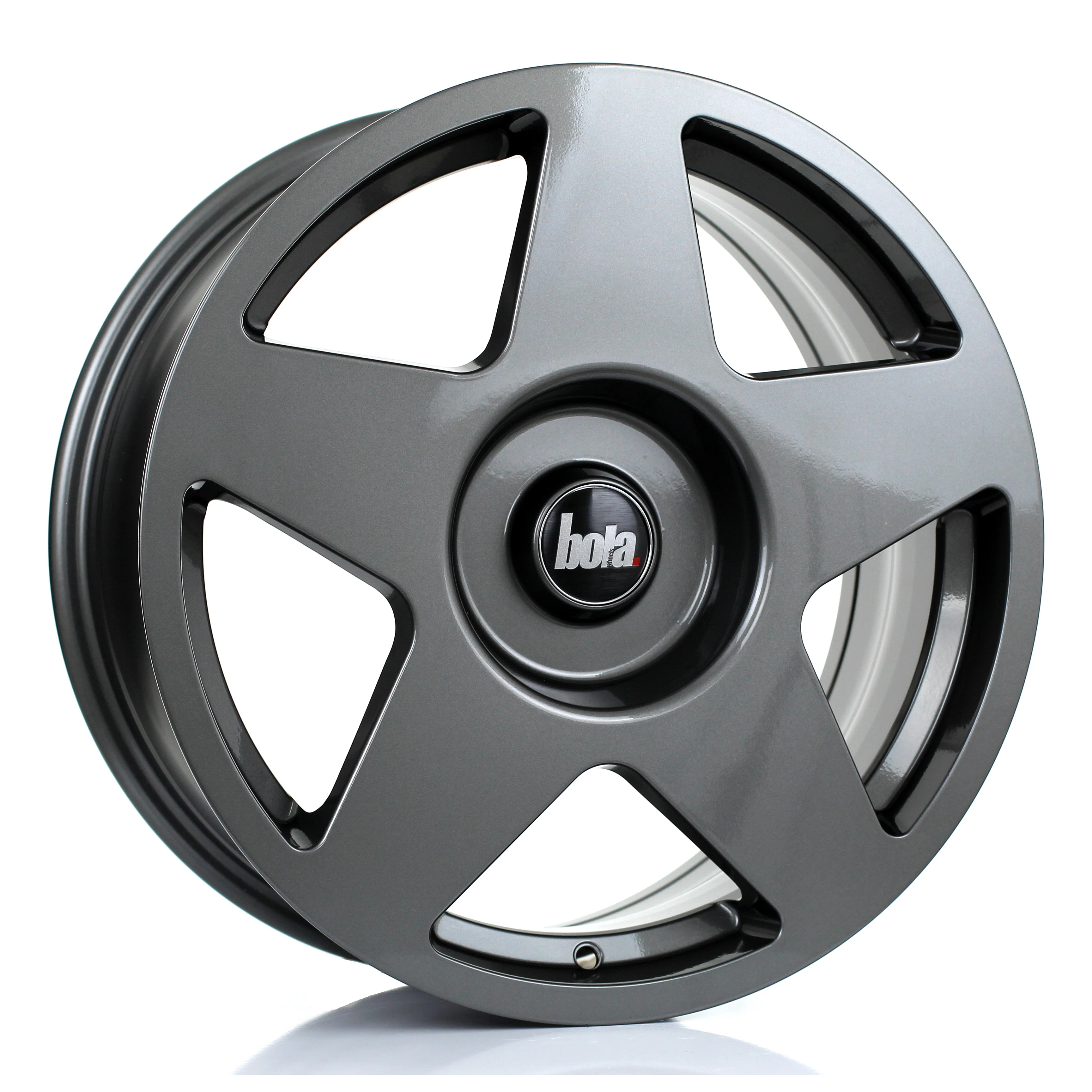 4 x BOLA B10 GLOSS GUNMETAL & 4 x 205/40R17 84W XL ROTALLA RU-01