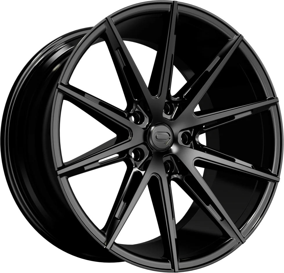 4 x C9 Wheels Chronos Black & 4 x 225/40ZR18 (92Y) XL CONTINENTAL FR CONTISPORTCONTACT 7