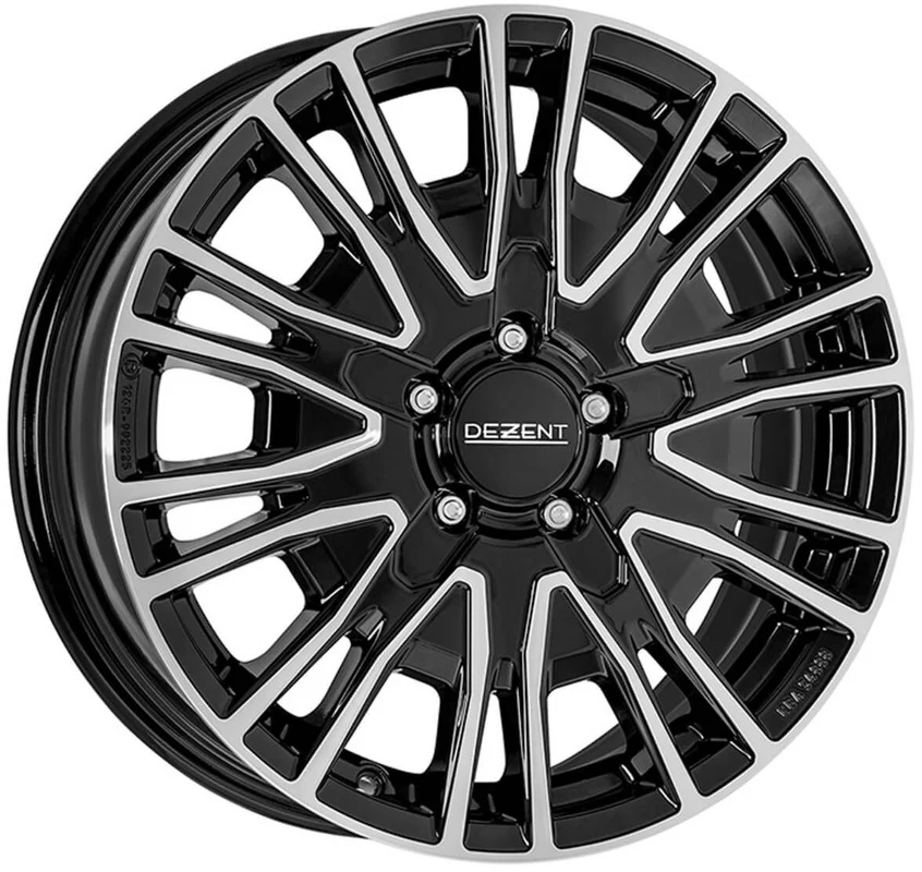 4 x Dezent KE dark Black / Polished & 4 x 225/75R16 108H XL GENERAL FR GRABBER AT3