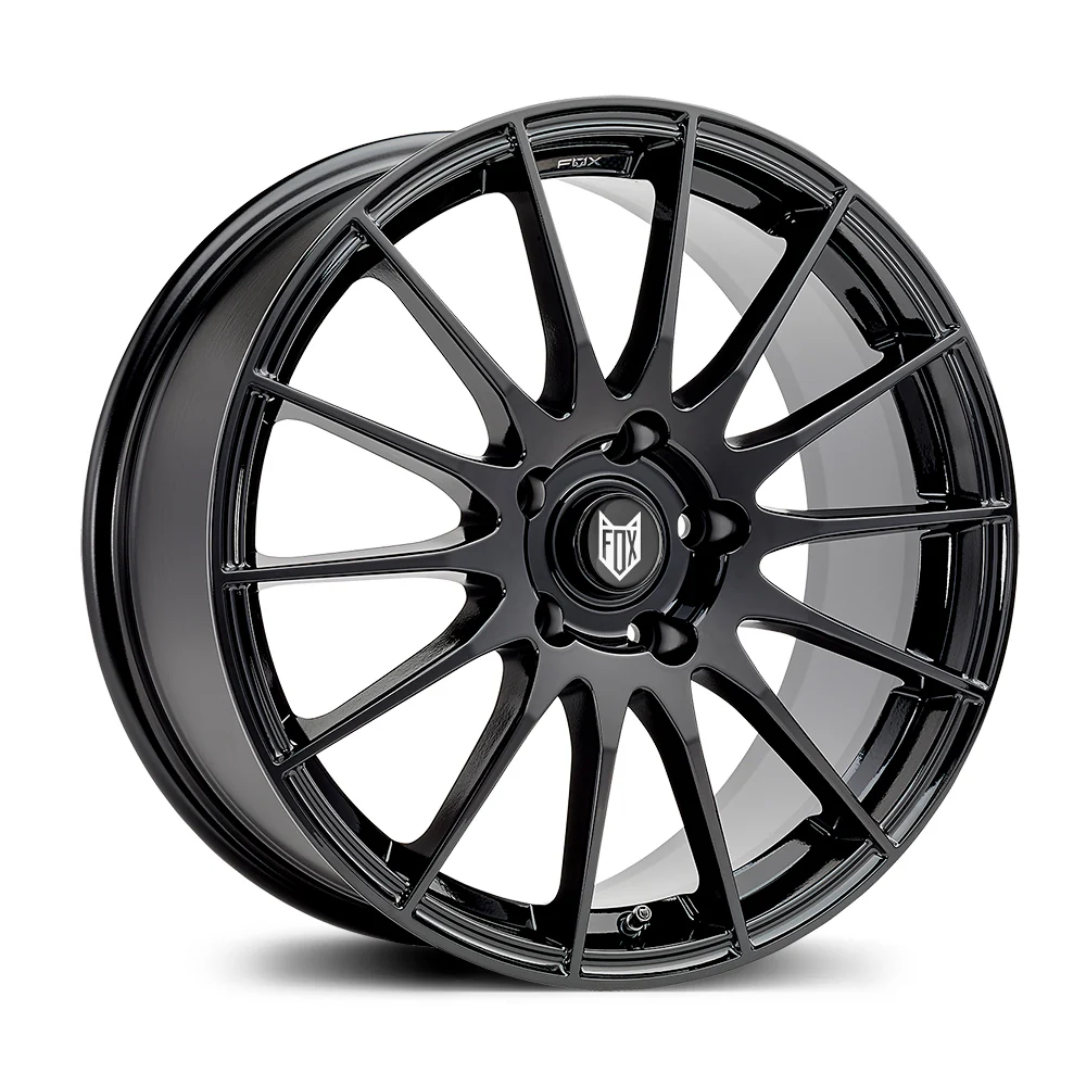 4 x FOX FX004 GLOSS BLACK & 4 x 215/40R17 87W XL ACCELERA PHI-R