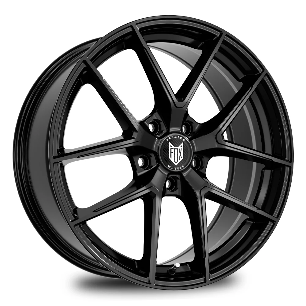 4 x FOX FX5 GLOSS BLACK & 4 x 225/35R19 88Y XL TRIANGLE EFFEXSPORT TH202