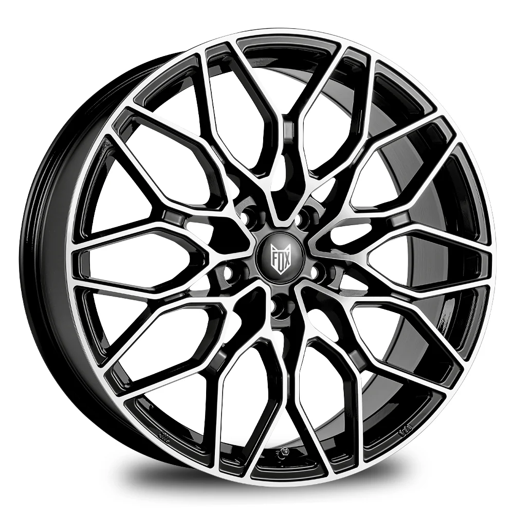4 x FOX FX9 BLACK POLISH & 4 x 225/45ZR17 INVOVIC EL601 94W XL