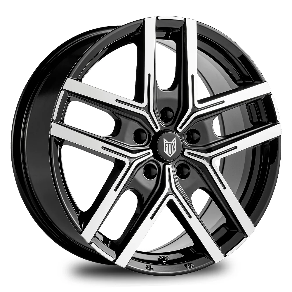 4 x FOX WX5 BLACK POLISH & 4 x 205/55ZR16 94W XL AUTOGREEN SUPERSPORT CHASER SSC5