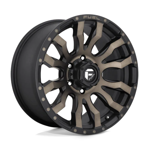 4 x Fuel 1PC D674 BLITZ MATTE BLACK DOUBLE DARK TINT & 4 x 265/60R18 114H XL COMFORSER CF1100