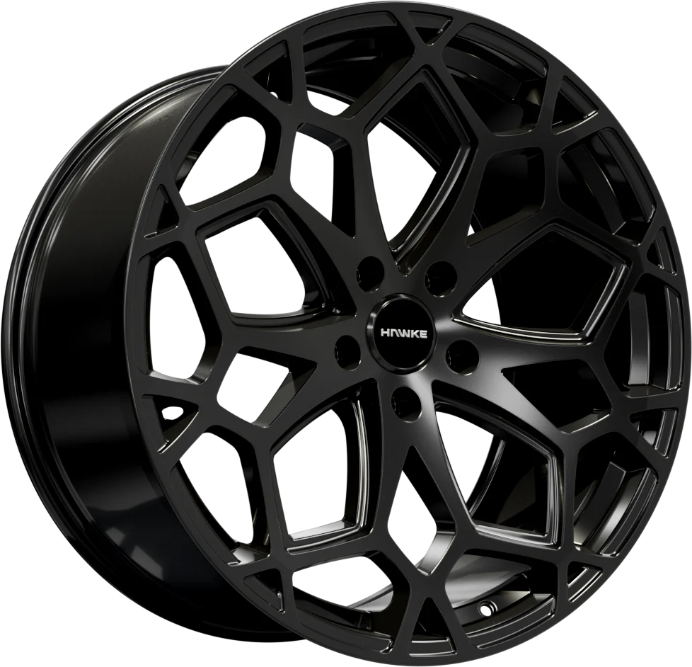 4 x Hawke Wheels Astrid Black & 4 x 285/45R22 114Y XL CONTINENTAL FR CONTI ECOCONTACT 6Q MO