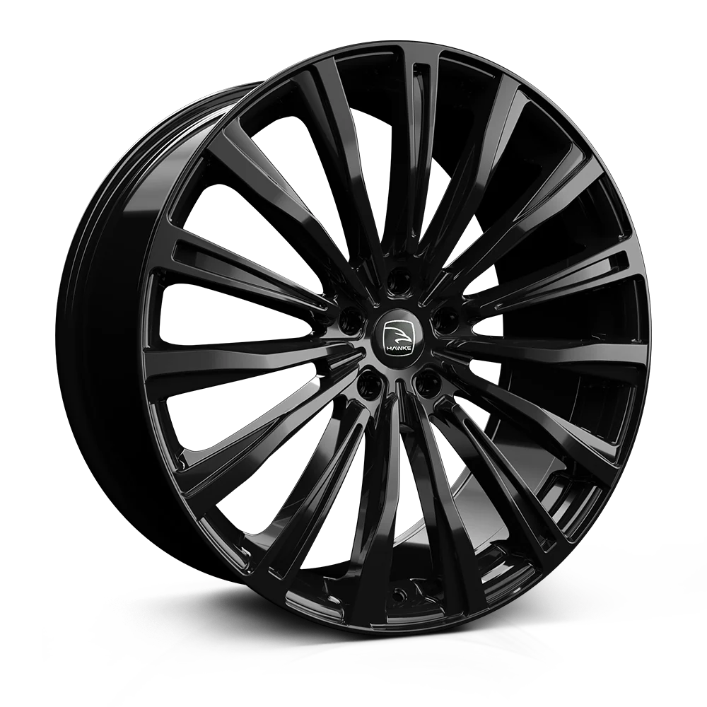 4 x Hawke Wheels Chayton Black & 4 x 275/40R20 106Y XL AVON ZX7