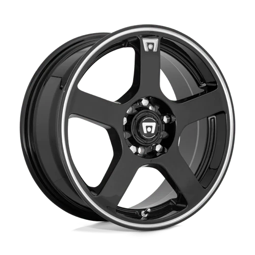 4 x Motegi MR116 FS5 GLOSS BLACK W/ MACHINED FLANGE & 4 x 225/45R17 GO EGF1 ASY 3 94YXL*