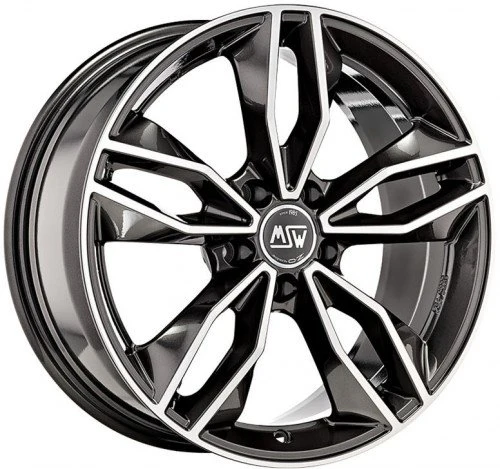 4 x MSW MSW 71 GLOSS DARK GREY FULL POLISHED & 4 x 255/45R19 MI XCLIMT 2 104HXL VO [2]