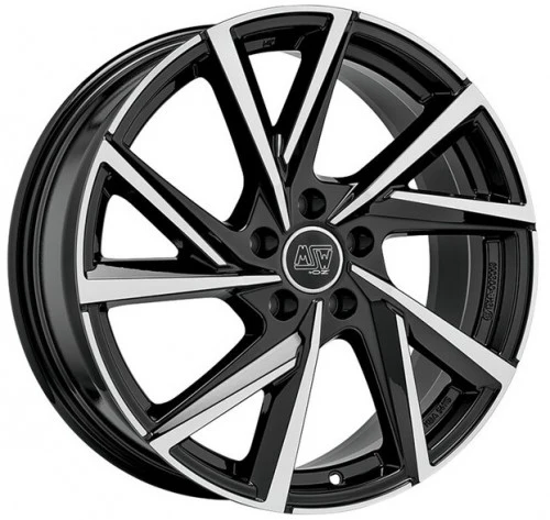 4 x MSW MSW 80-5 GLOSS BLACK FULL POLISHED & 4 x 225/35ZR19 88Y XL DYNAMO STREET-H MU02