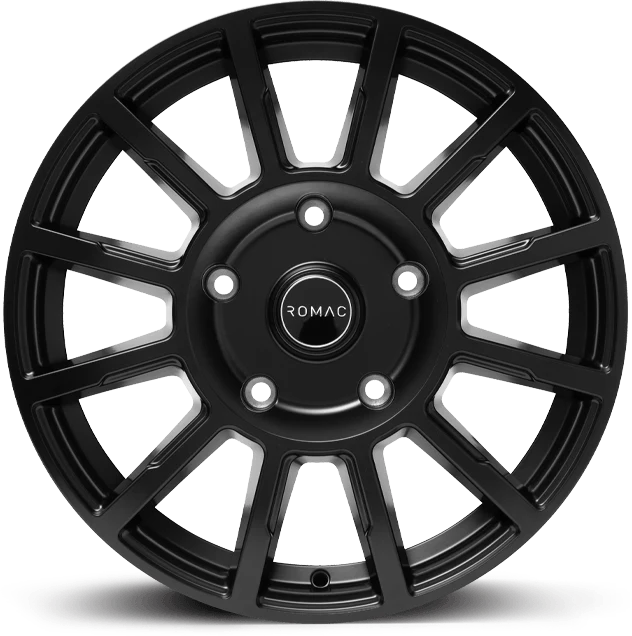 4 x ROMAC STEALTH SATIN BLACK & 4 x 235/45R18 98Y XL NEXEN N'FERA SPORT SU2