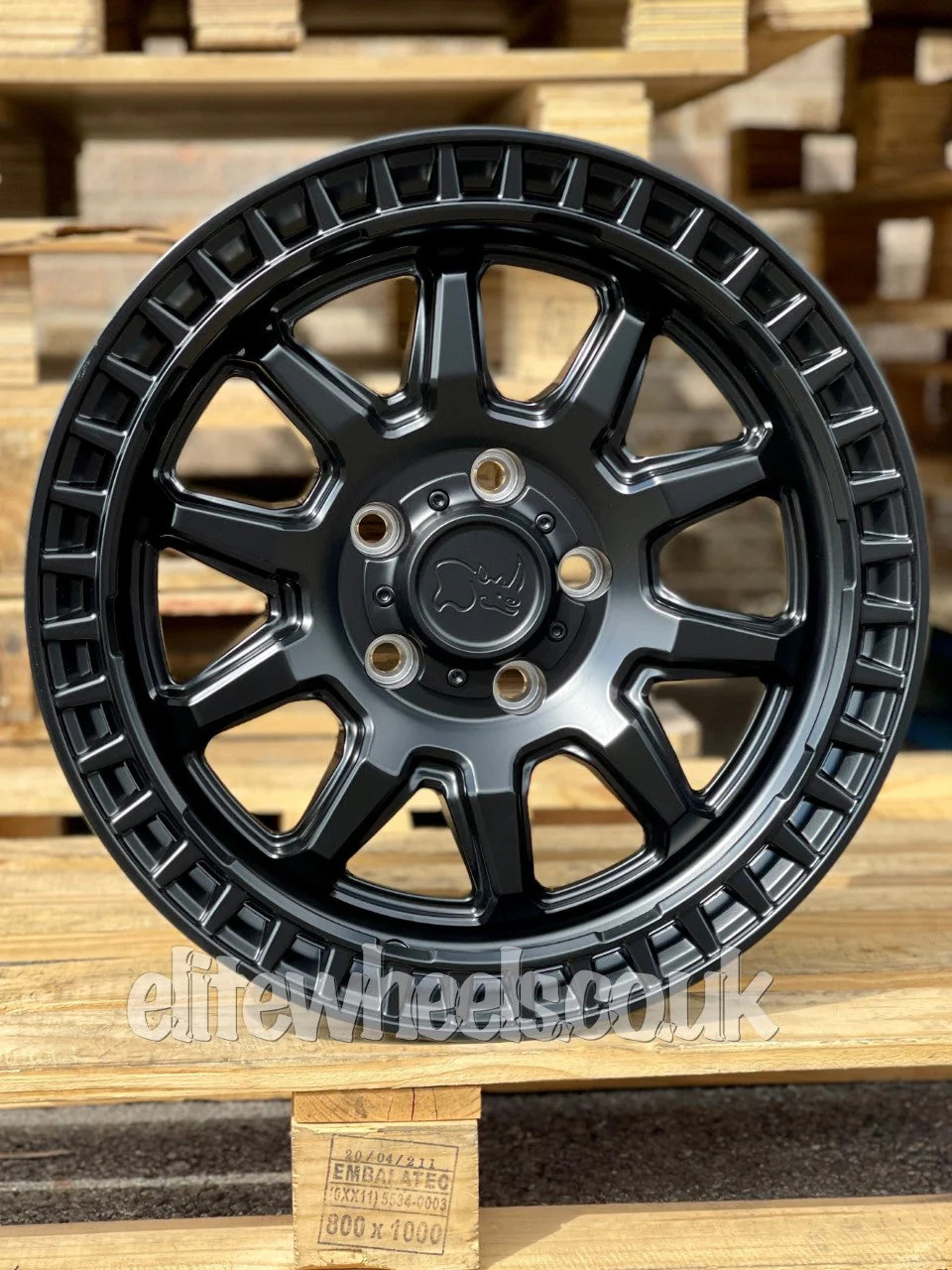 17" Volkswagen Amarok Black Rhino Calico Alloy Wheels - Image 4