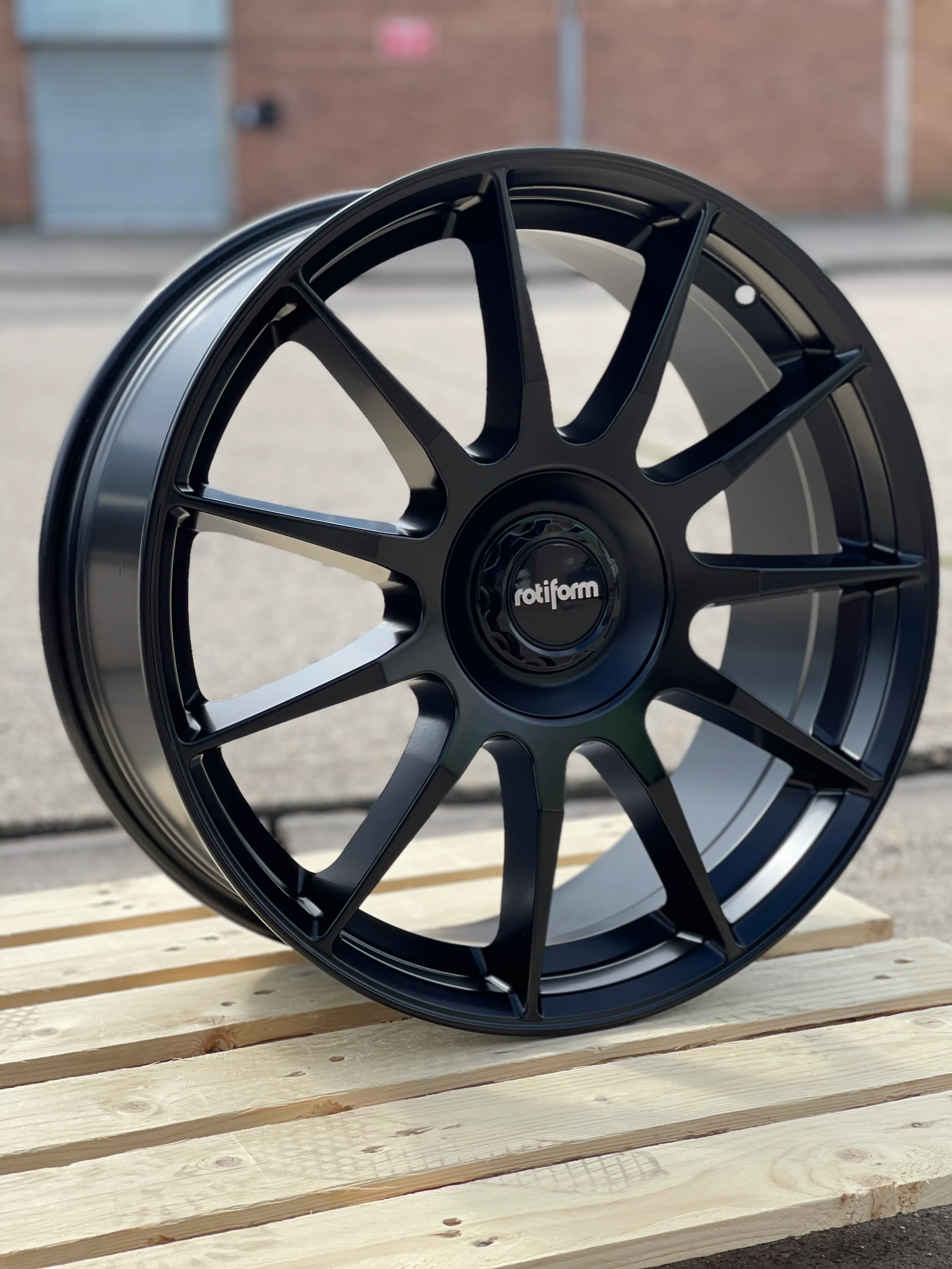 19" Volkswagen Transporter T5 T6 Rotiform DTM Matt Black Alloy Wheels - Image 3