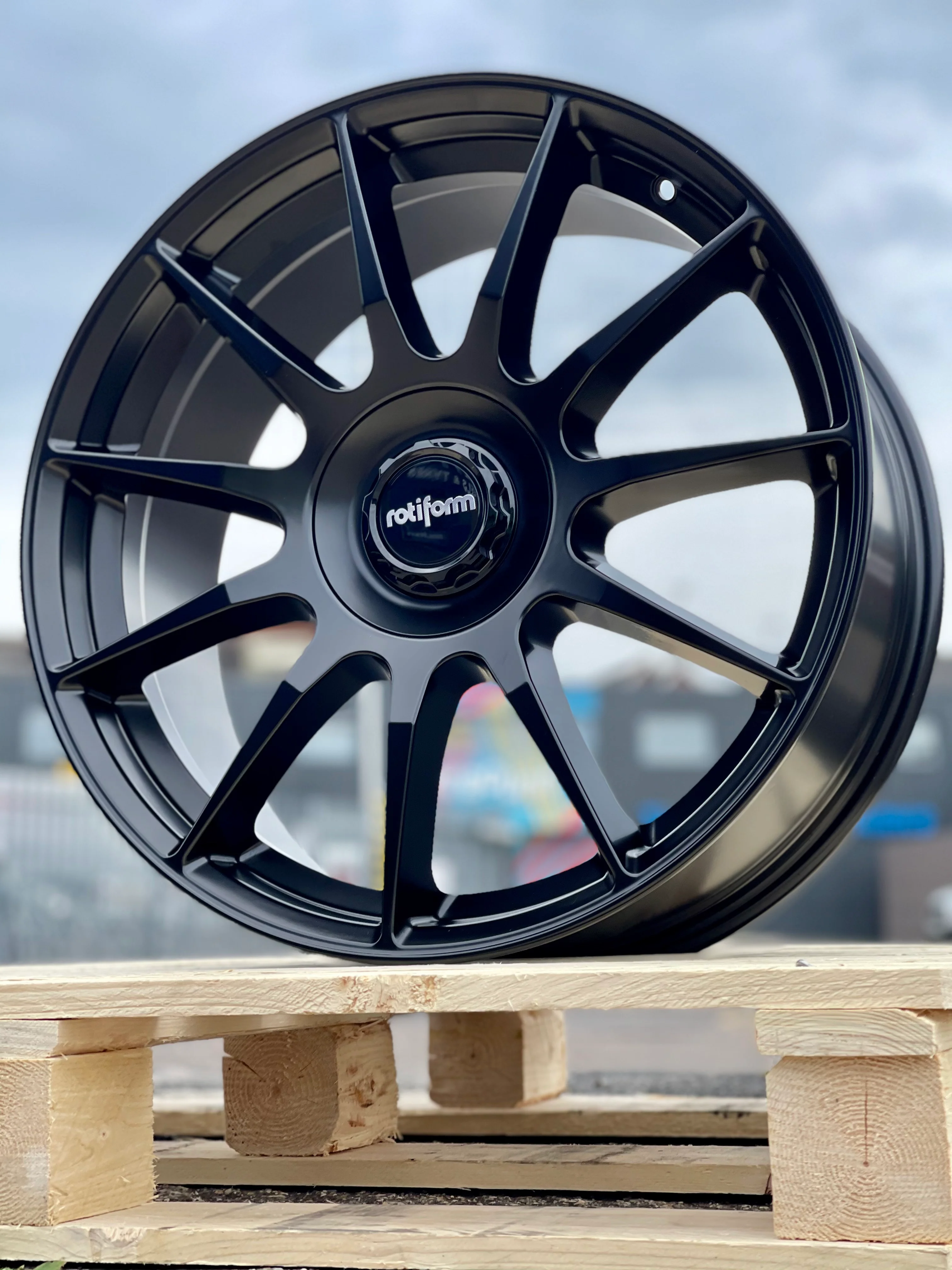 19" Volkswagen Transporter T5 T6 Rotiform DTM Matt Black Alloy Wheels - Image 4