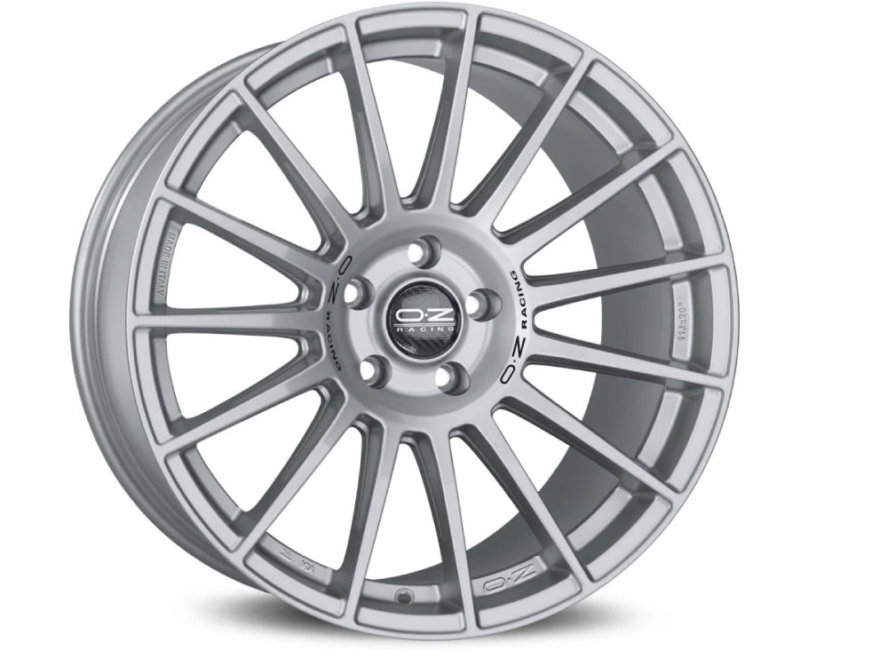 OZ Racing SUPERTURISMO DAKAR MATT RACE SILVER BLACK LETTERING