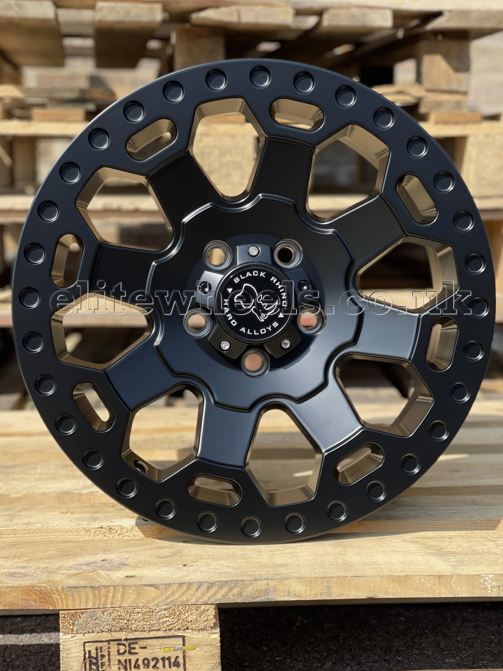 17" Volkswagen Transporter Black Rhino Warlord Midnight Black Alloy Wheels - Image 2