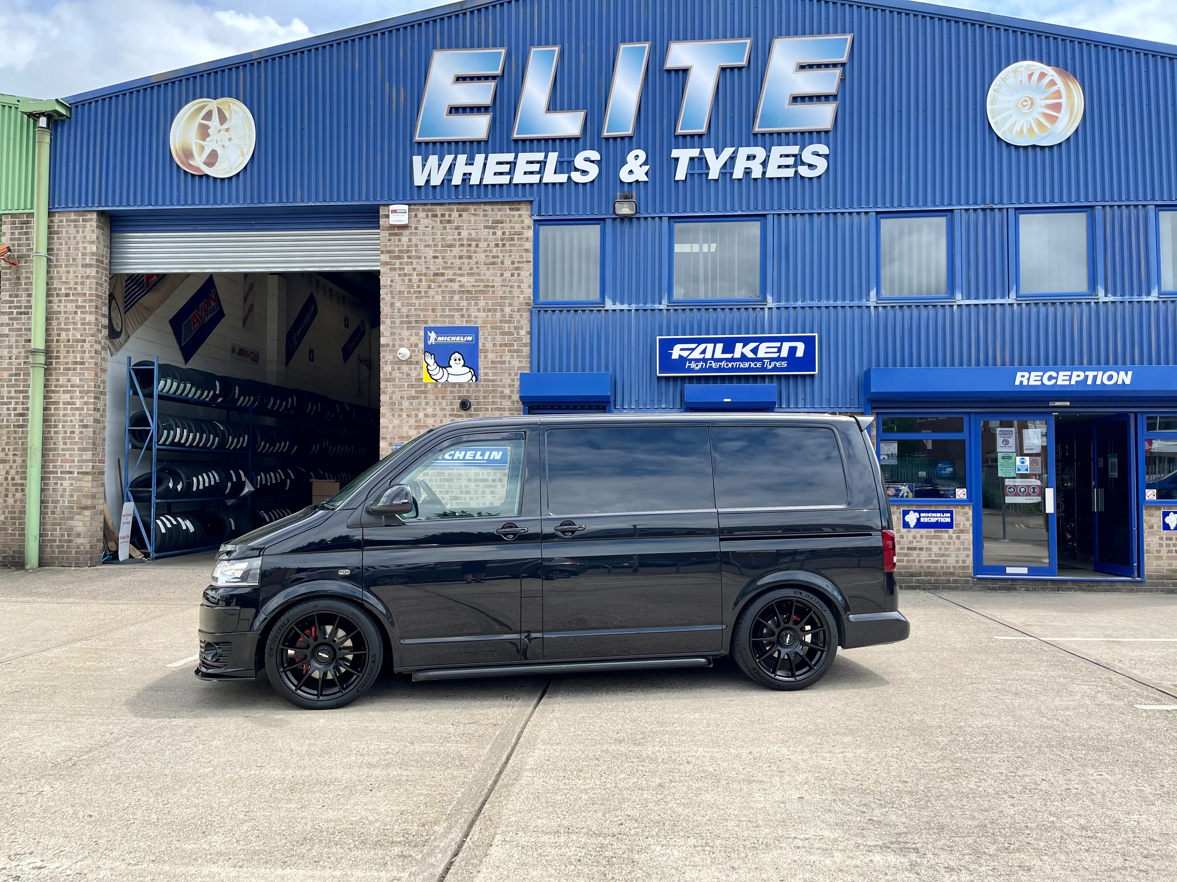 20" Volkswagen Transporter T5 T6 Rotiform DTM Matt Black - Image 4