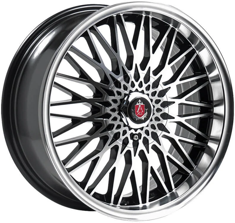 Wheel & Tyres Package( AXE EX3 BLACK POLISHED FACE & DISH + 215/45R17 FALKEN FK520 91Y XL )