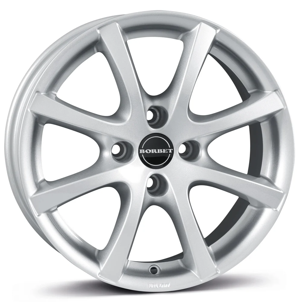 Wheel & Tyres Package( Borbet LV4 crystal silver + 165/60R14 KORMORAN ROAD 75H )