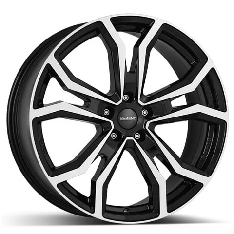 4 x Dezent TV dark Black / Polished