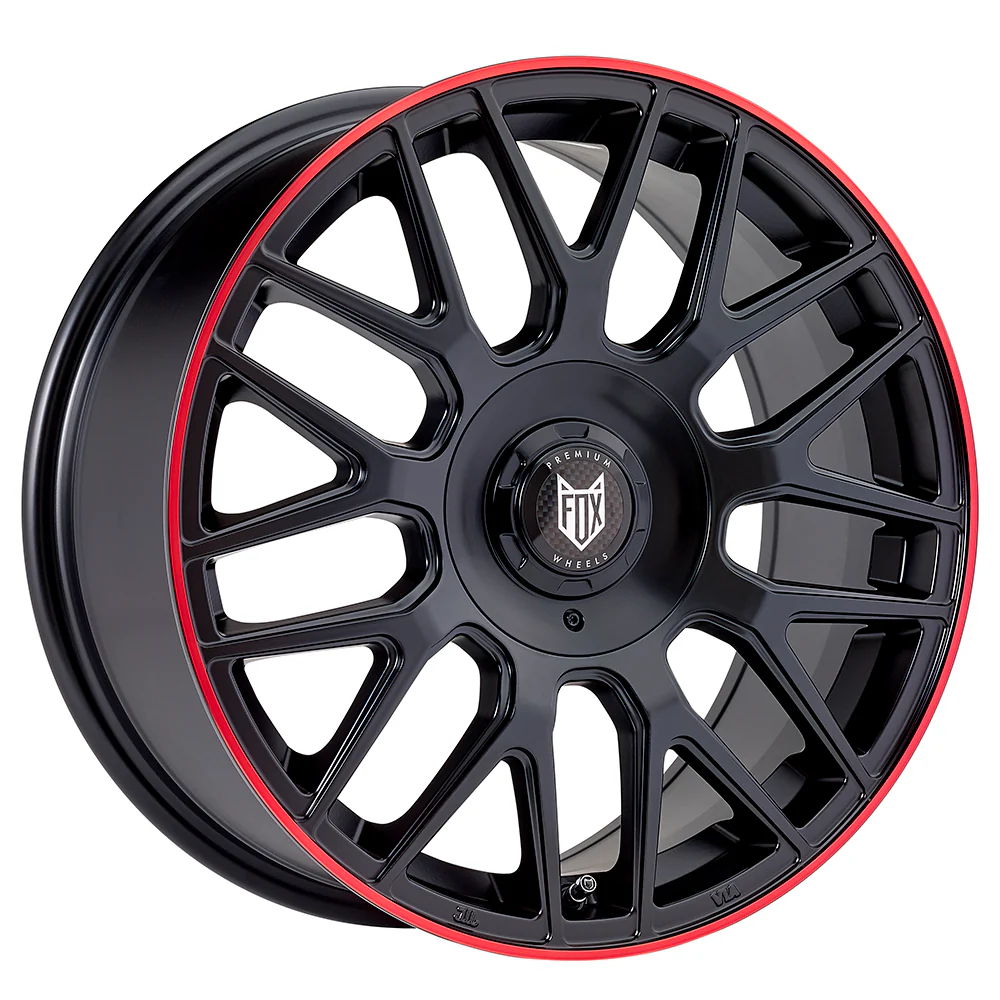 Wheel & Tyres Package( FOX VR3 SATIN BLACK RED LIP + 225/50R17 MI XCLIM+ 98WXL ZP RFT )