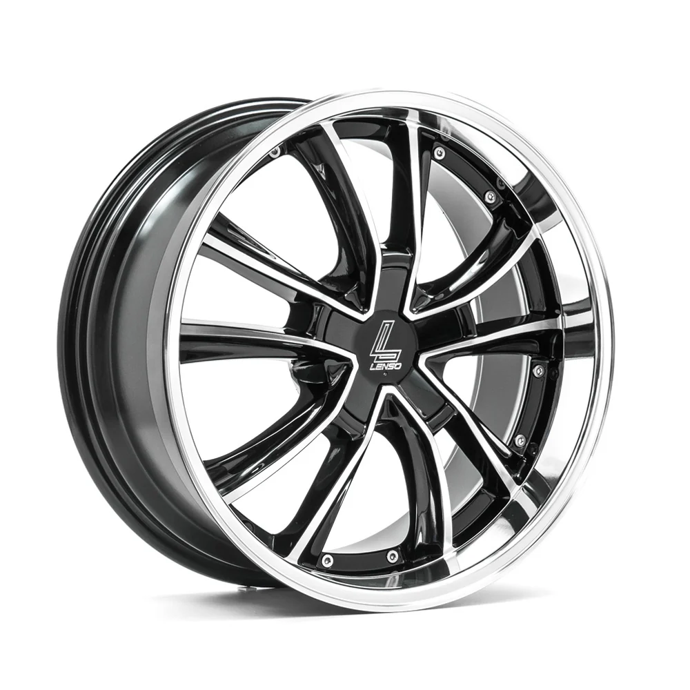Wheel & Tyres Package( LENSO ES7 BLACK POLISHED & MIRROR LIP + 225/40R18 PI POWERGY 92YXL )