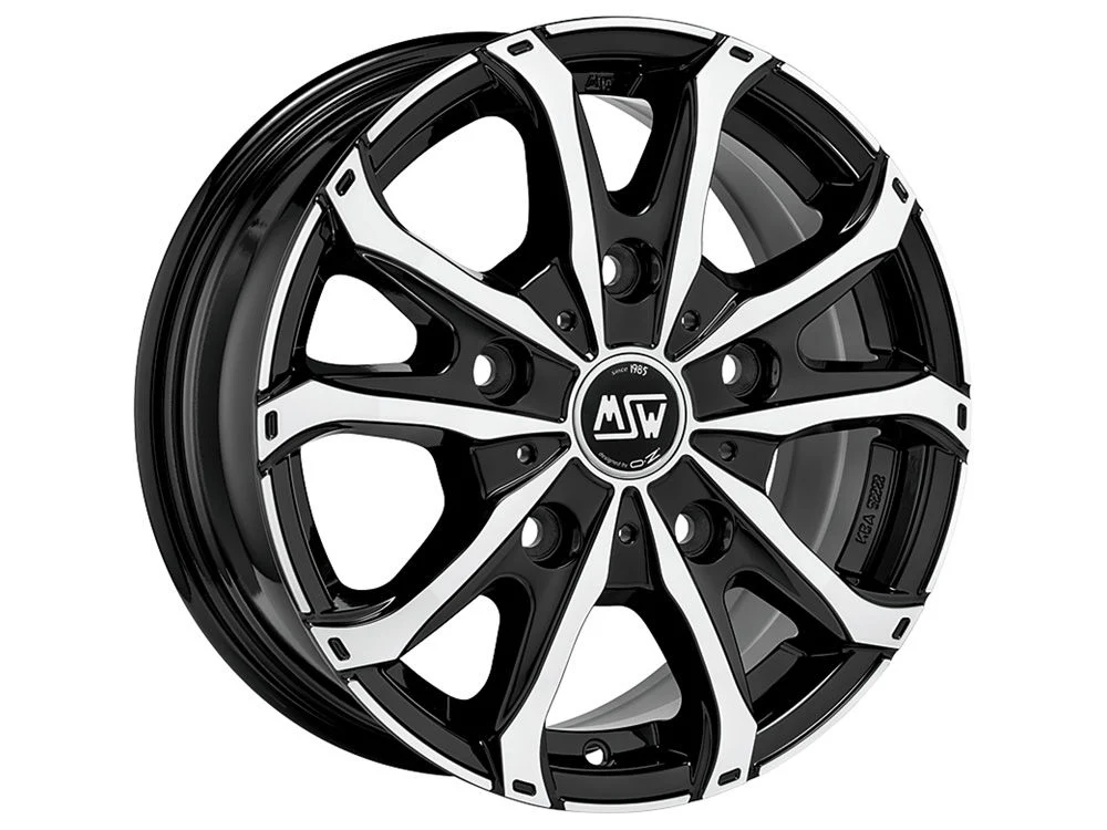 Wheel & Tyres Package( MSW MSW 48 VAN GLOSS BLACK FULL POLISHED + 225/75R16 MICH AGLIS 3 118/116R TL )