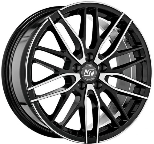 Wheel & Tyres Package( MSW MSW 72 GLOSS BLACK FULL POLISHED + 215/40R18 PIR P-ZERO PZ4 89YXL HN )