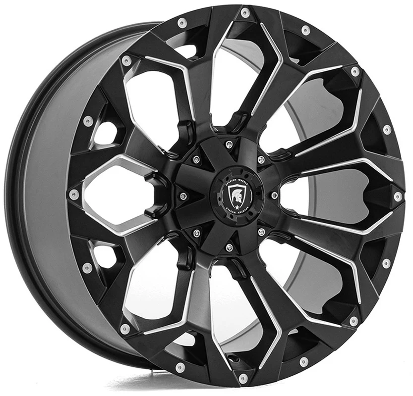 Wheel & Tyres Package( SPARTAN SW1 SATIN BLACK & CHAMFERED + 275/55R20 BFG ATKO2[6]115/112S )