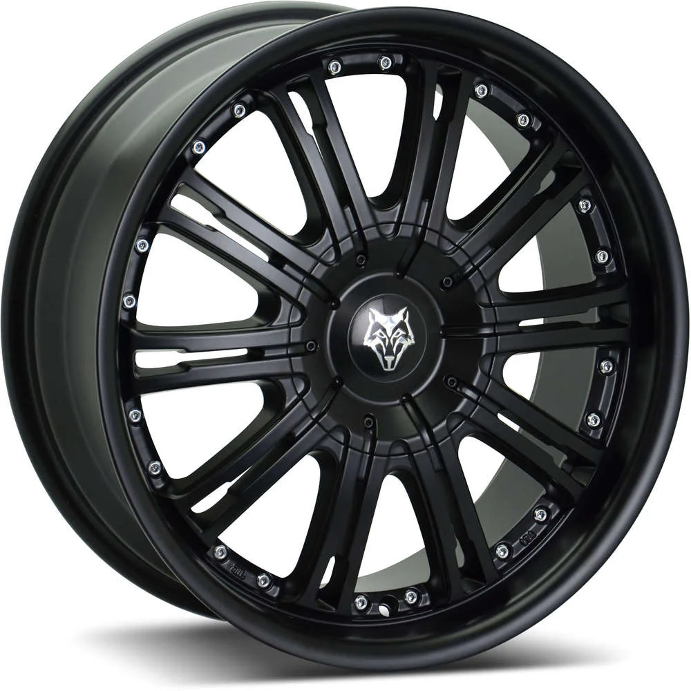 Wheel & Tyres Package( Wolfrace Explorer Vermont Matt Black Silver Rivets + 255/55R20 PIR SZROAS 110YXL LR [4] )